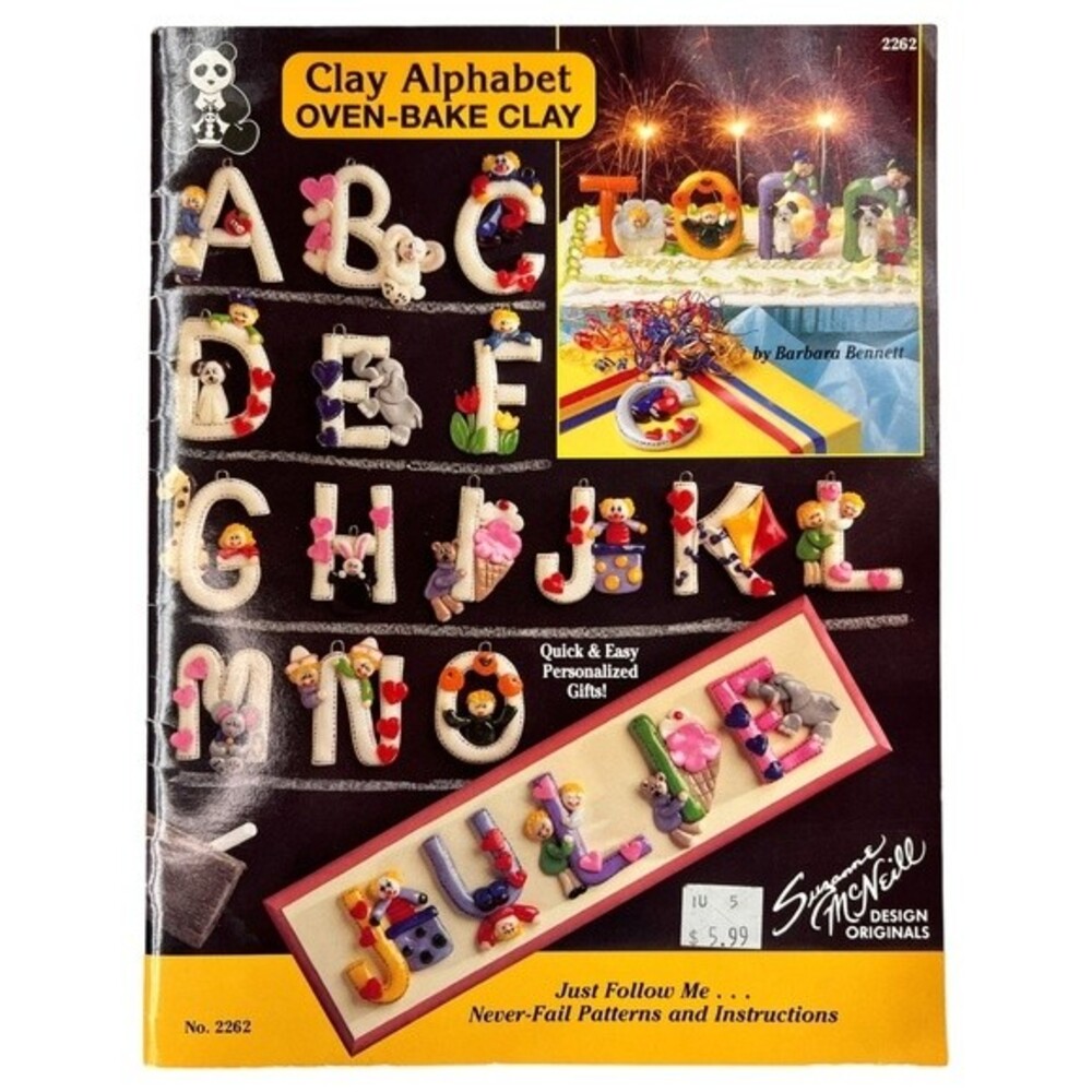 Clay Alphabet Oven-Bake Clay (Suzanne McNeill Design Originals) FIMO VINTAGE